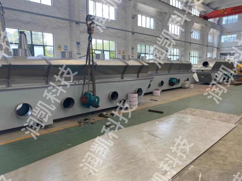 常州潤凱與內(nèi)蒙某公司簽訂的8臺振動流化床干燥機持續(xù)趕貨中。